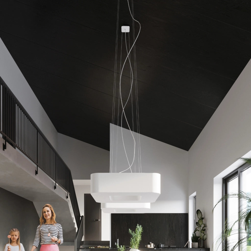 Lampadario URANO 60 bianco