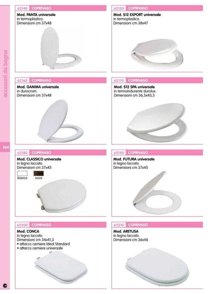 8pz coprivaso termoplastico bianco serie panta cm 37x48 cod:ferx.39858