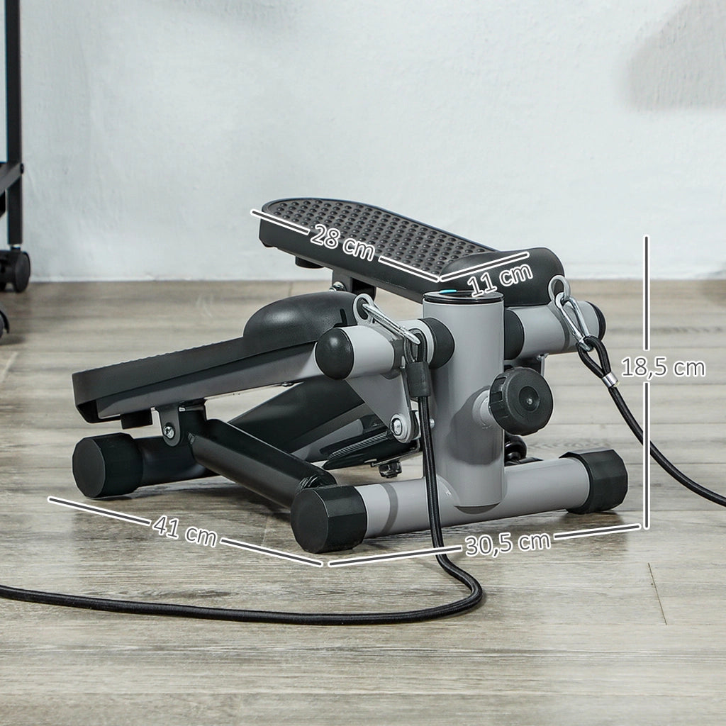 Stepper per esercizi a casa ¨C zephmum ¨C grigio con monitor LCD