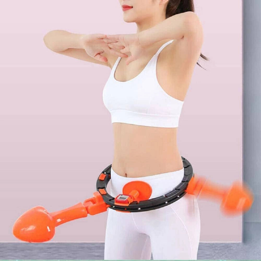 Trade Shop - Hula Hoop Intelligente Fitness Con Calcolatrice & Massaggiatore Perdere Peso -