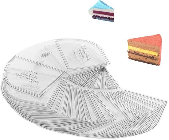 Decorazione per torte e dessert, trasparente, 100 pezzi, ideale per feste