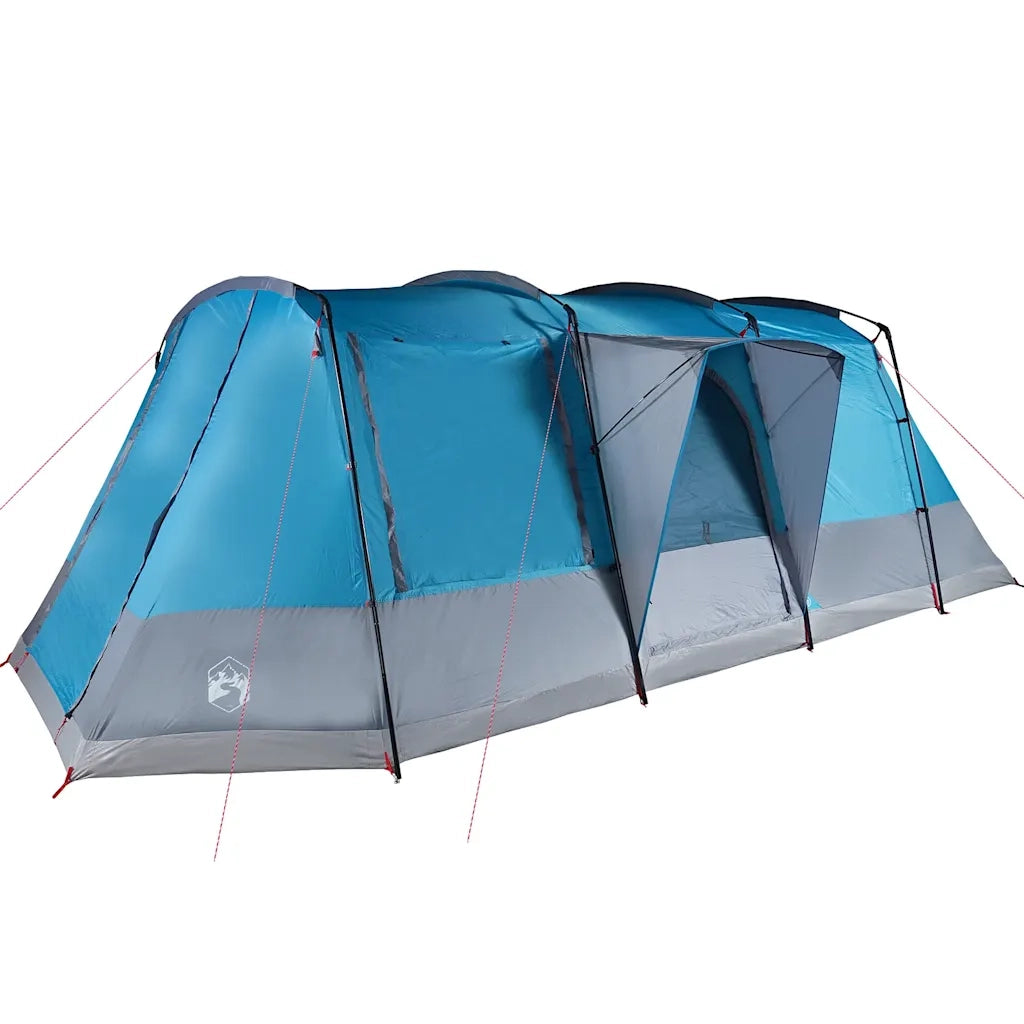 Tenda da Campeggio | Tenda Familiare a Tunnel per 4 Persone Blu Impermeabile
