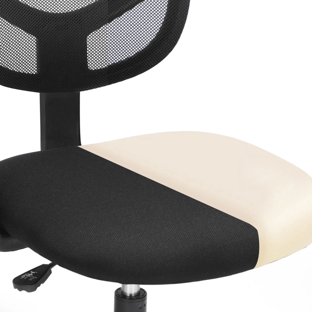 Sedia/sgabello da ufficio ergonomico con poggiapiedi regolabile in altezza girevole a 360° per scrivania in piedi nero 12_0005903