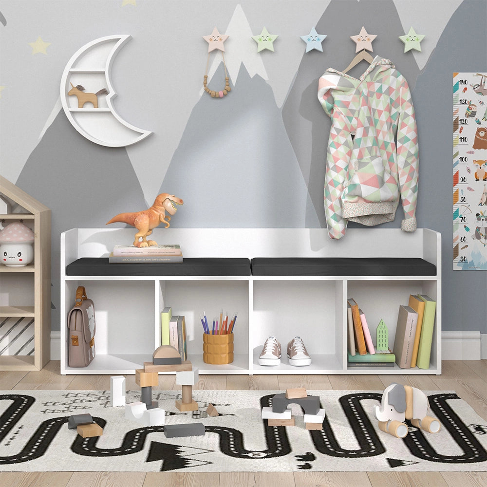Vicco Scaffale per bambini Bianco 142.4 x 53.4 cm Senza box pieghevole