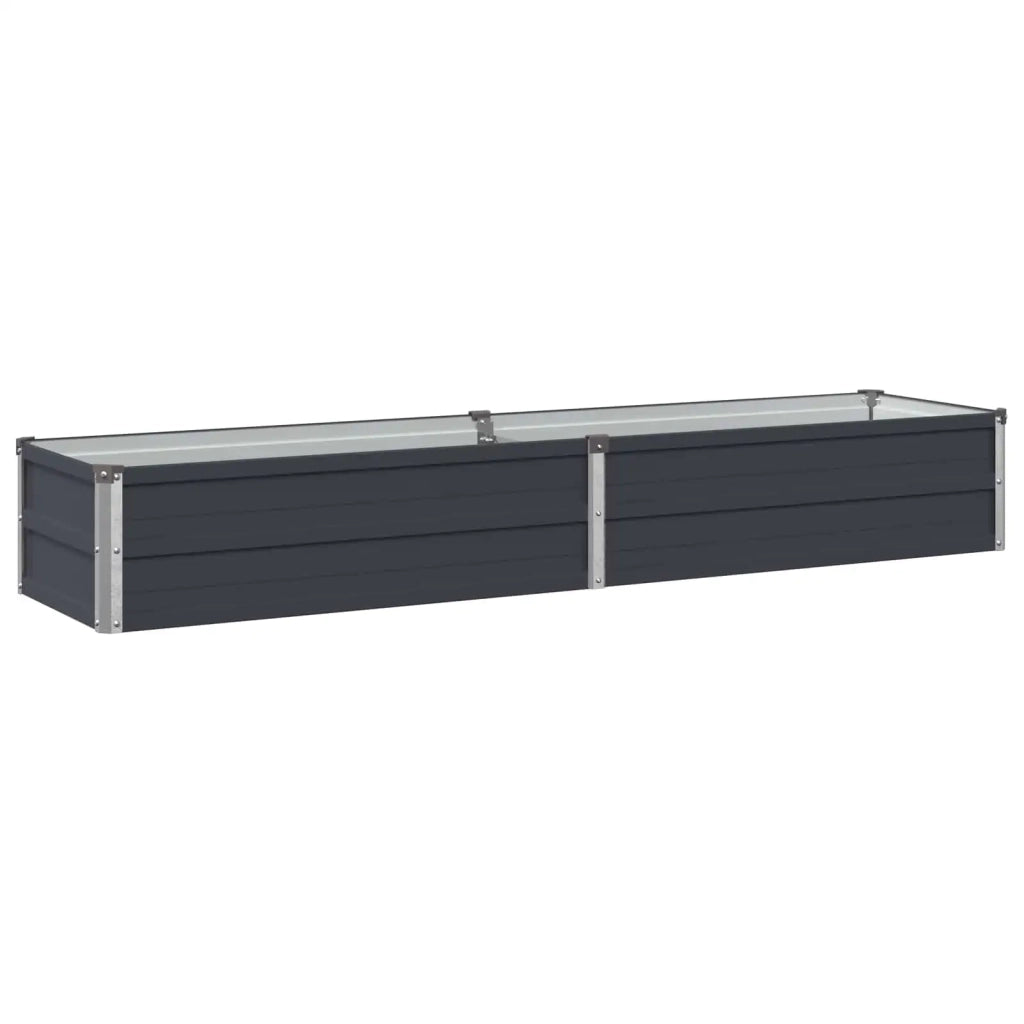 Letto rialzato da giardino Antracite 160 x 40 x 24 cm 8006323