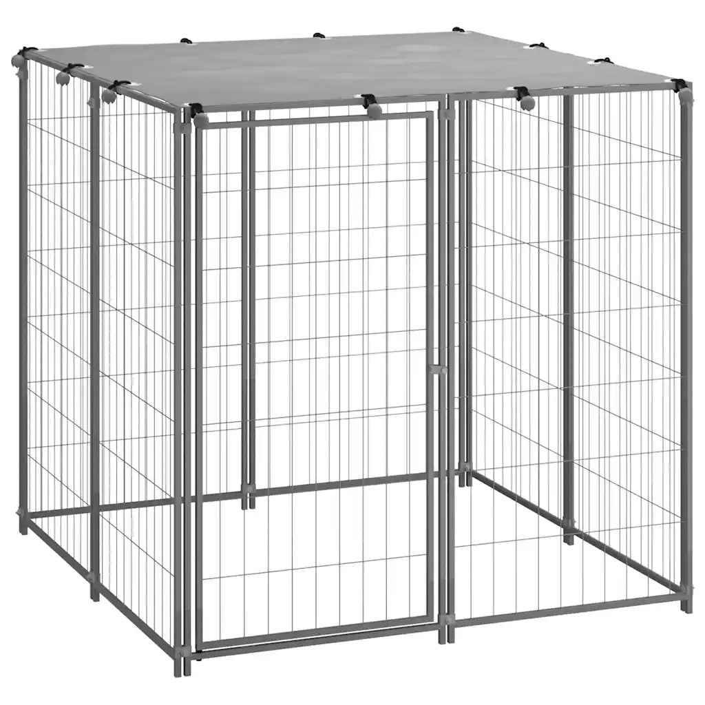 Cuccia per Cani Argento 110x110x110 cm in Acciaio CFW7085749