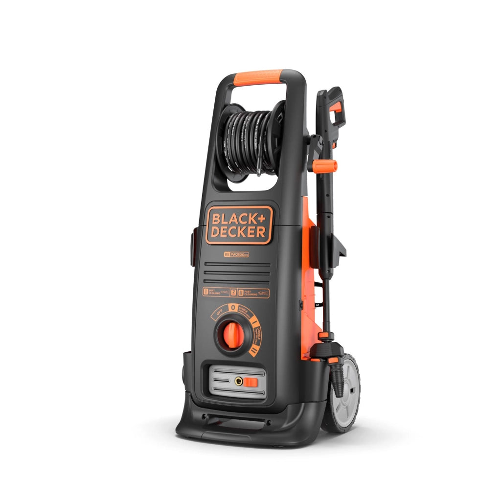 Black+Decker Idropulitrice BXPW2500DTS ad Alta Pressione, per Auto ed Esterni Casa, con Doppia Pompa (2500 W, 150 bar, 810 l/h)