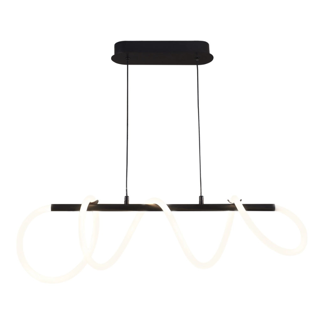 Lampada a sospensione LED EMMA Polux 38W nera 4000K