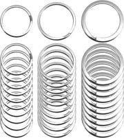 Assortimento di Anelli di Chiave (60 pezzi) in 3 misure - Accessori per Chiavi per Auto e Casa