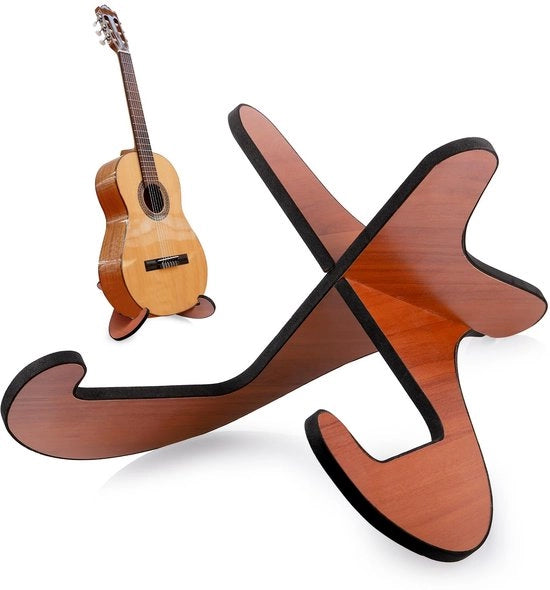 Stabilizzatore per chitarre in legno - Stabile e antiscivolo - Universale per chitarre acustiche e elettriche - Codice prodotto: 123456 - Modello: 789012 - Dimensioni: 10 x 10 cm - Peso: 0,5 kg - Materiale: legno - Colore: marrone - Protezione: sì