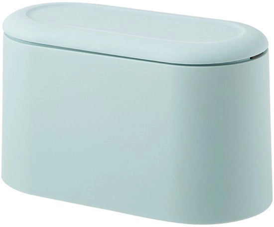 Mini cassettino con coperchio, piccola cassetta per il tavolo, mini cassettino per il bancone, piccolo contenitore (azzurro chiaro)