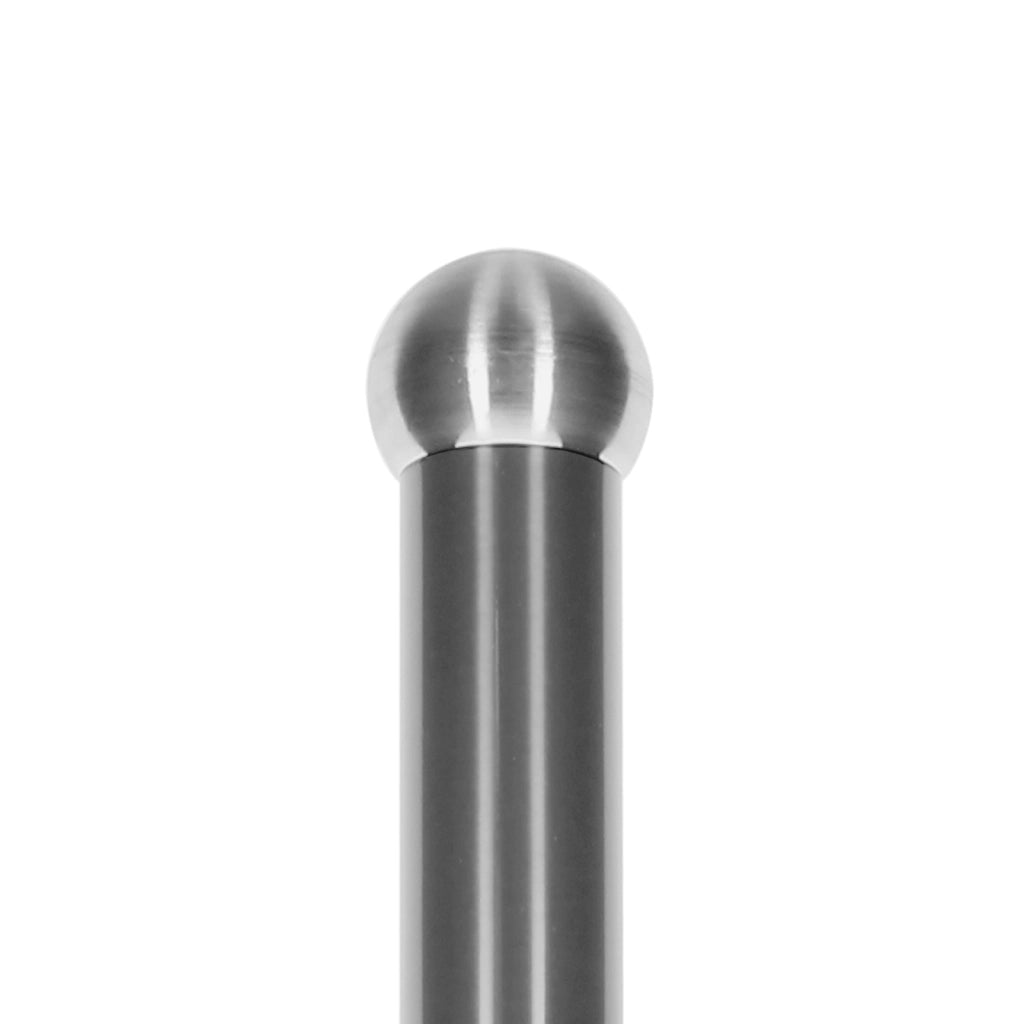 Portarotoli di carta assorbente in acciaio inox con asta laterale di sostegno Argento Cheffinger