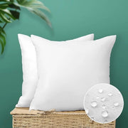 Banchi di seduta acqua-resistenti per interni - set di 2 - bianchi - 45 x 45 cm