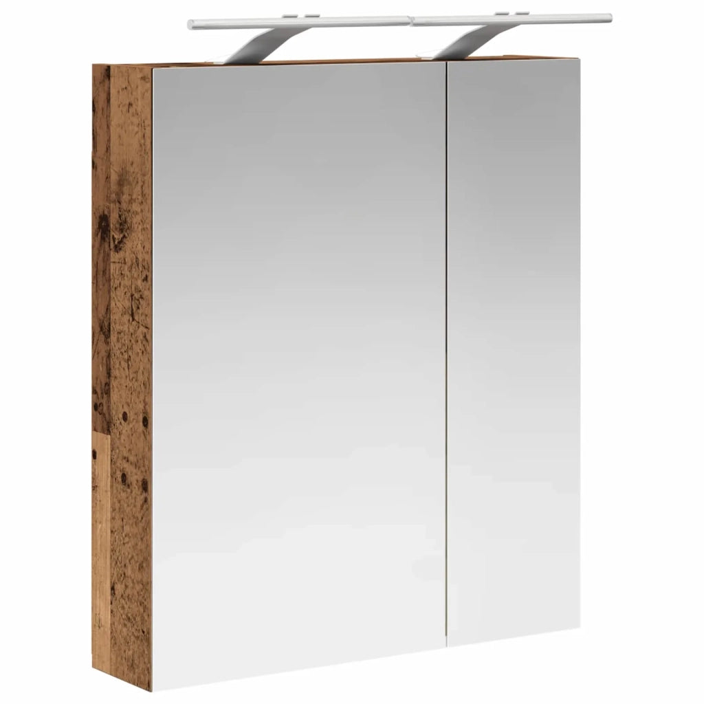 Mobiletto per specchio da bagno Legno vecchio 60 x 14,5 x 70 cm 889069