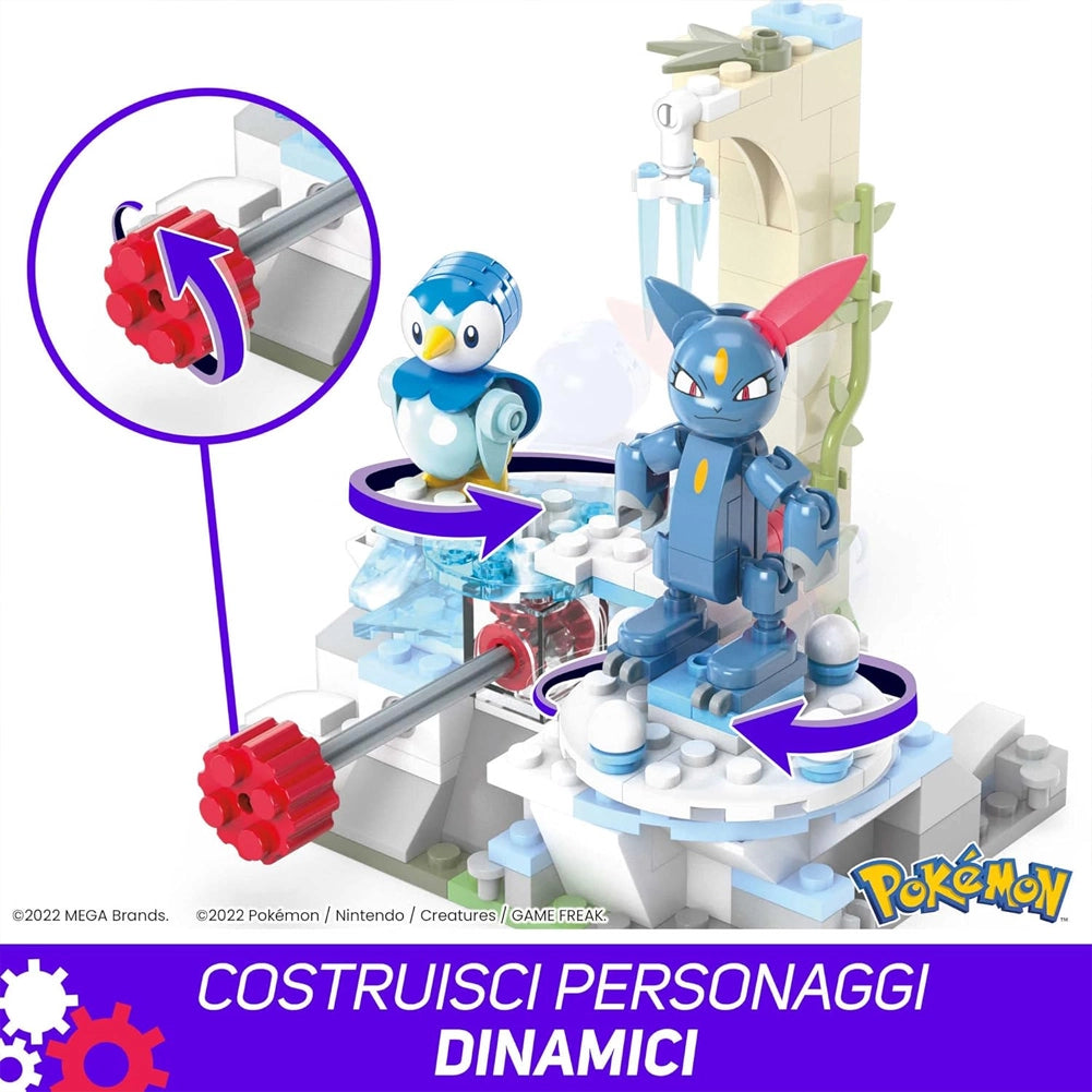 MEGA Pokémon Piplup e Sneasel Divertimento sulla Neve Set Adventure 171 Pezzi