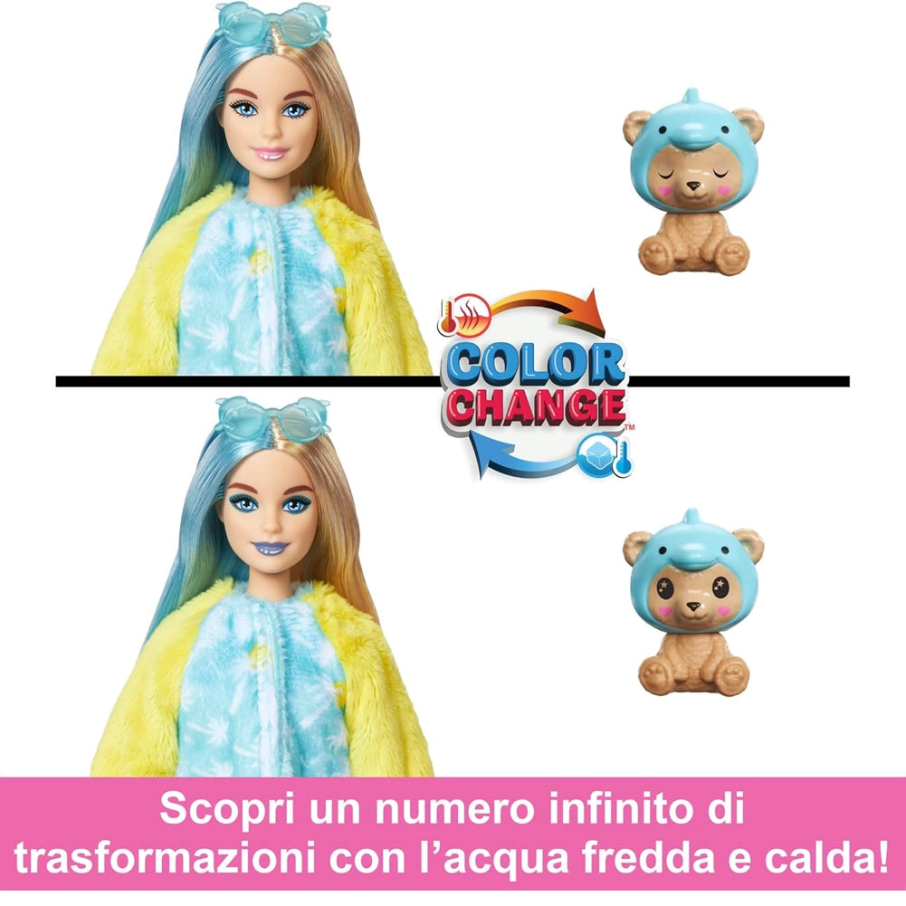 Barbie Cutie Reveal Bambola Costume Peluche da Orsacchiotto-Delfino Idea Regalo