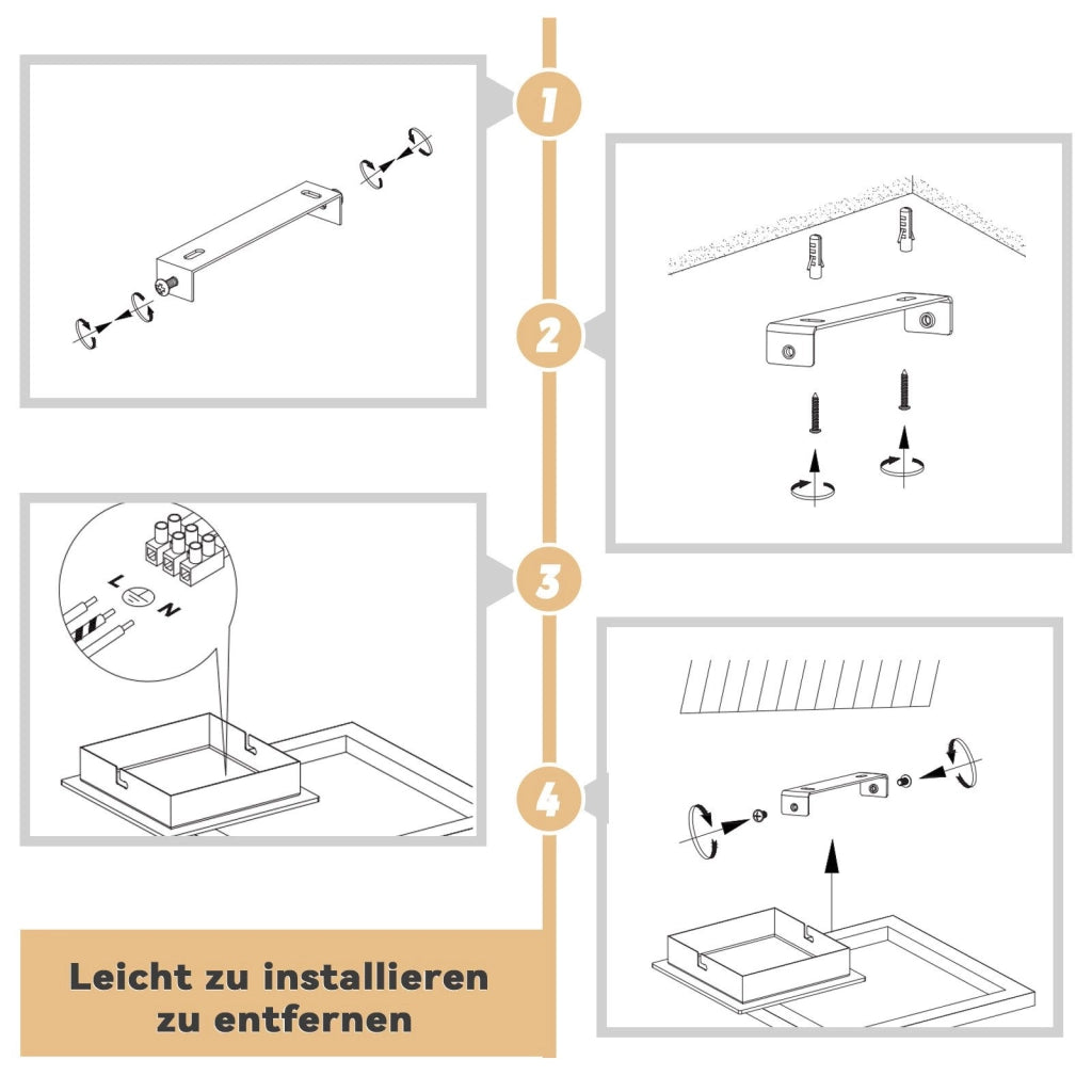ZMH Lampada da soffitto plafoniera LED moderna 12W luce calda bianco nero design per soggiorno corridoio