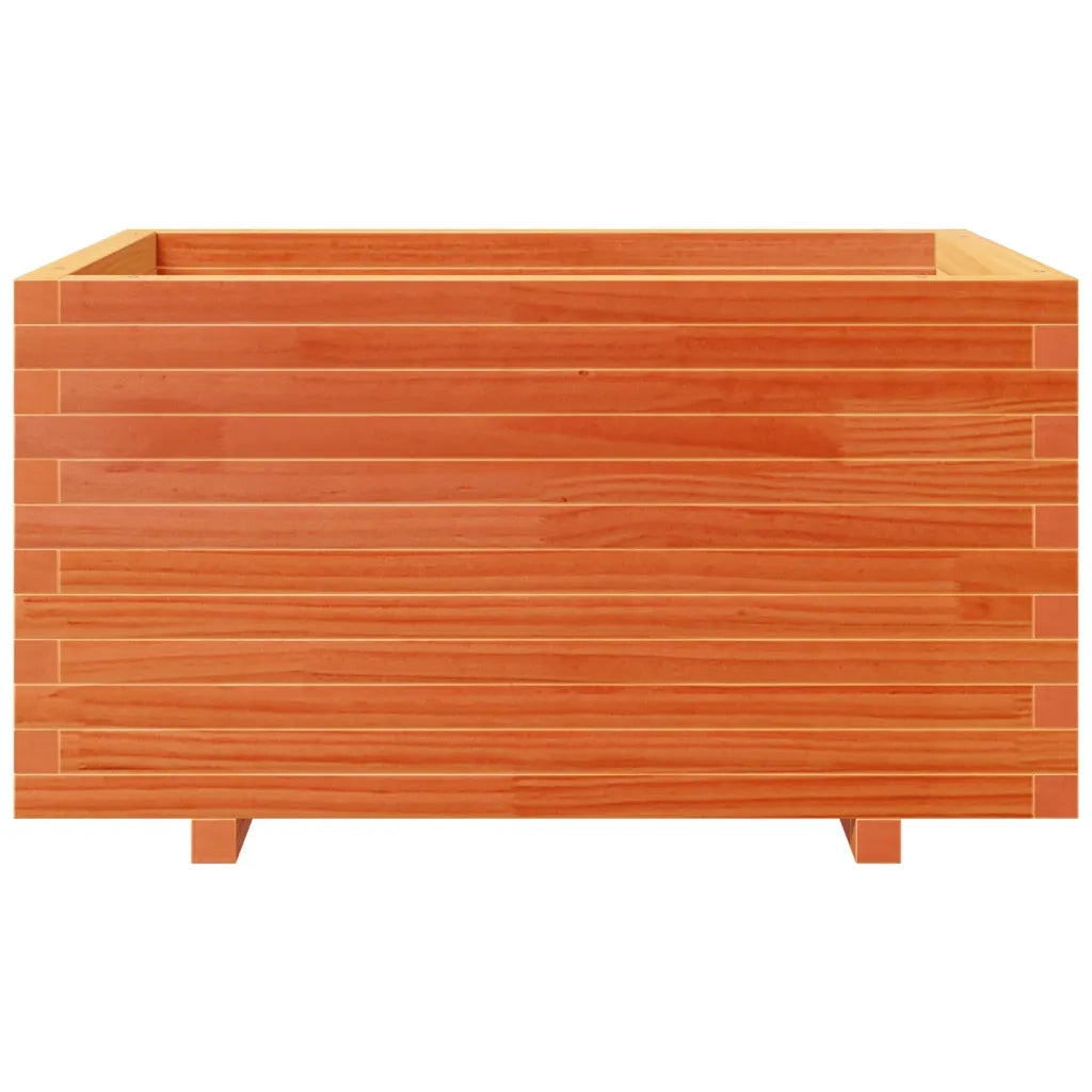 Fioriera Giardino Marrone Cera 90x60x49,5cm Legno Massello Pino 3282566