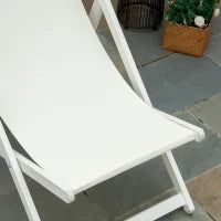 Set 2 Sedie Poltrona Sdraio da Esterni Pieghevoli e Reclinabili in Alluminio, 96.5x58x91.5 cm, Beige