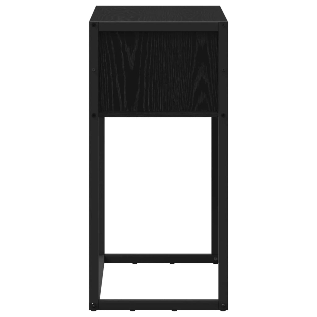 Tavolino Rovere Nero 100 x 36 x 75 cm Legno ingegnerizzato 886690