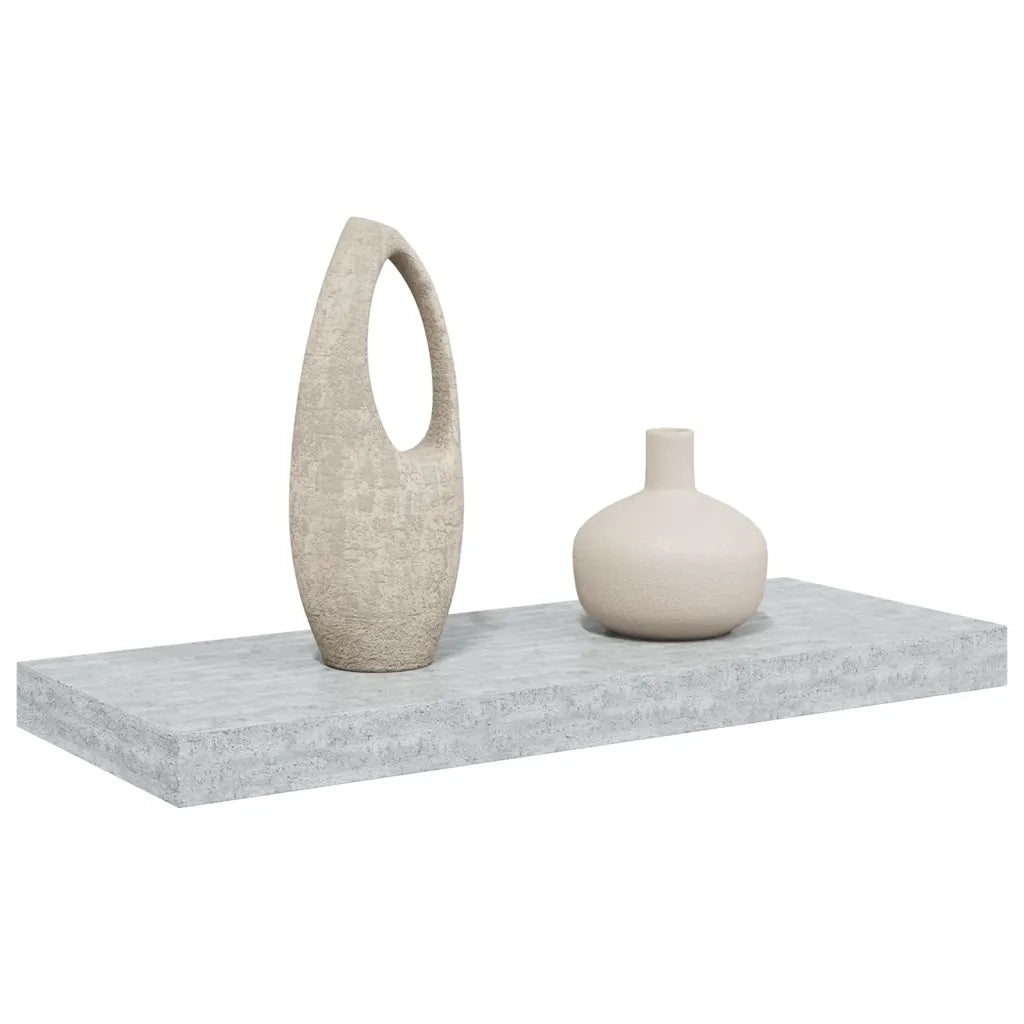 Scaffale a Parete Grigio Cemento 60x23,5x3,8 cm in MDF cod mxl 33379