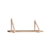 Mensola Marea, Marrone, Legno, 20x80x2 cm
