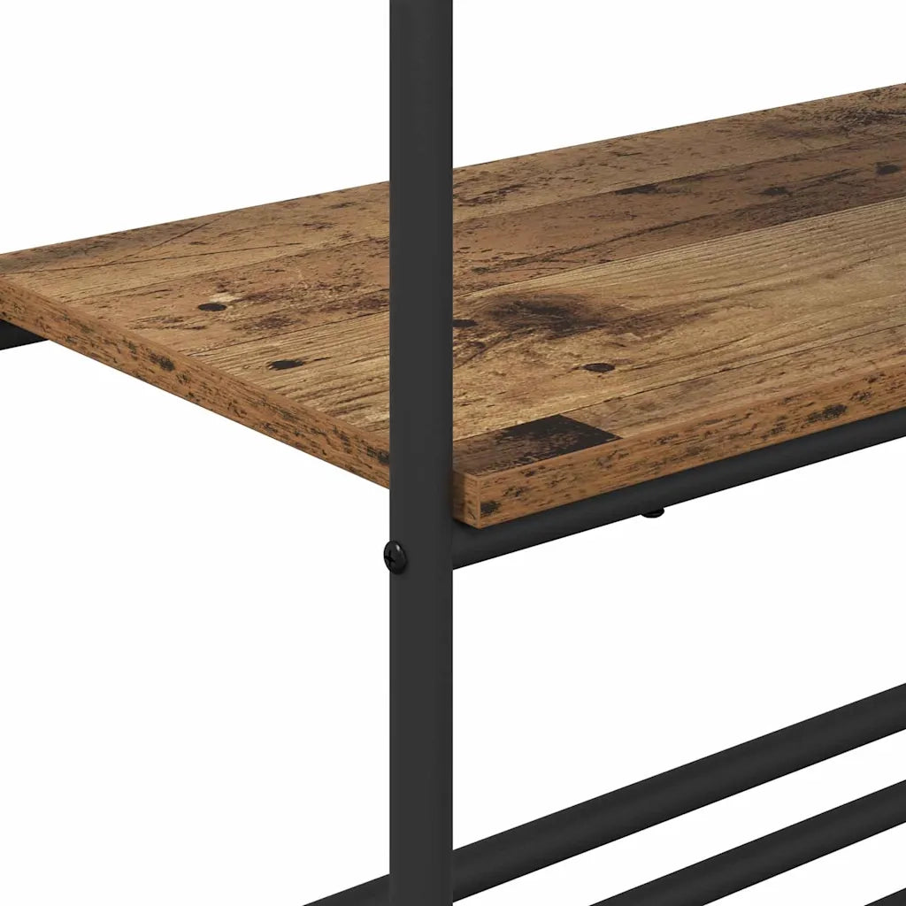 Stendibiancheria con lo scaffale Legno vecchio 60 x 30 x 171 cm 868461