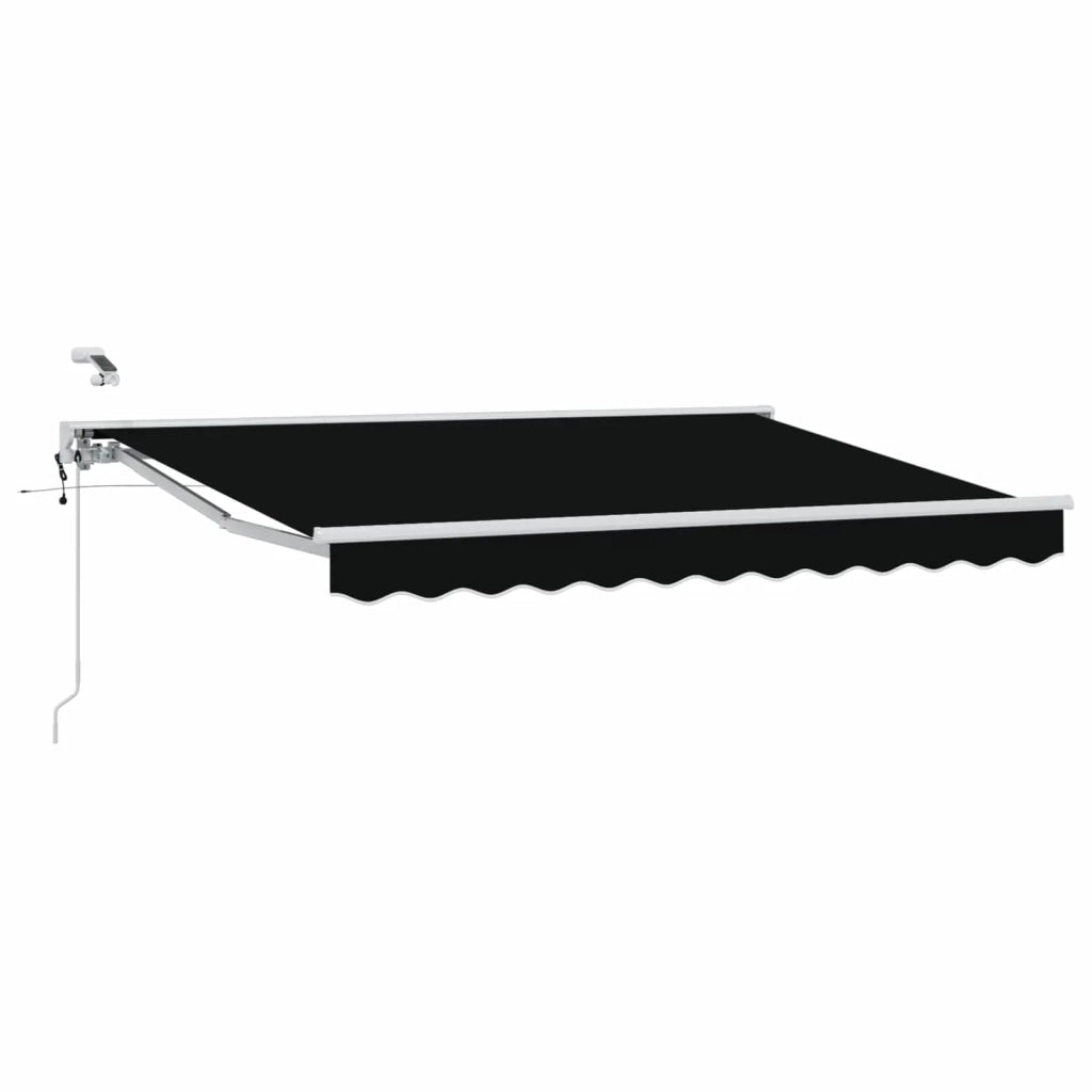 Tettuccio Elettrico Retrattile Nero e Bianco 3 x 2,5 m 3421325