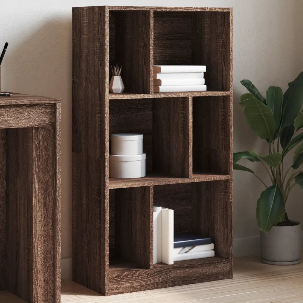 vidaXL Libreria Rovere Marrone 57x28,5x107,5 cm in Legno Multistrato