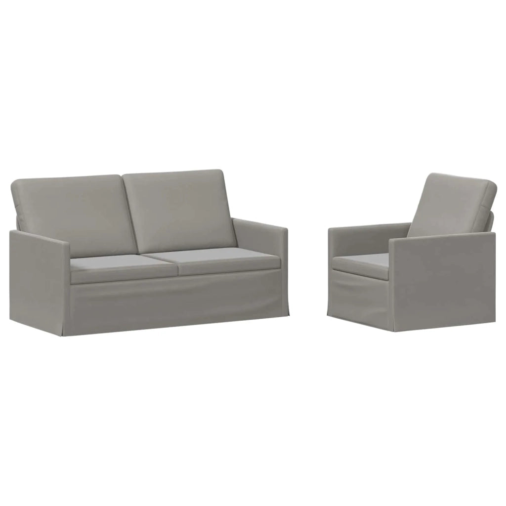 Set di divani 2 pcs Grigio Chiaro Velluto (V) 3433203