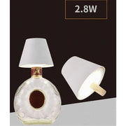 Trade Shop - Lume Testa Lumetto Led 2.8 W Ricaricabile Dimmmerabile Cct 3 Colori Luce D10-3c - Bianco