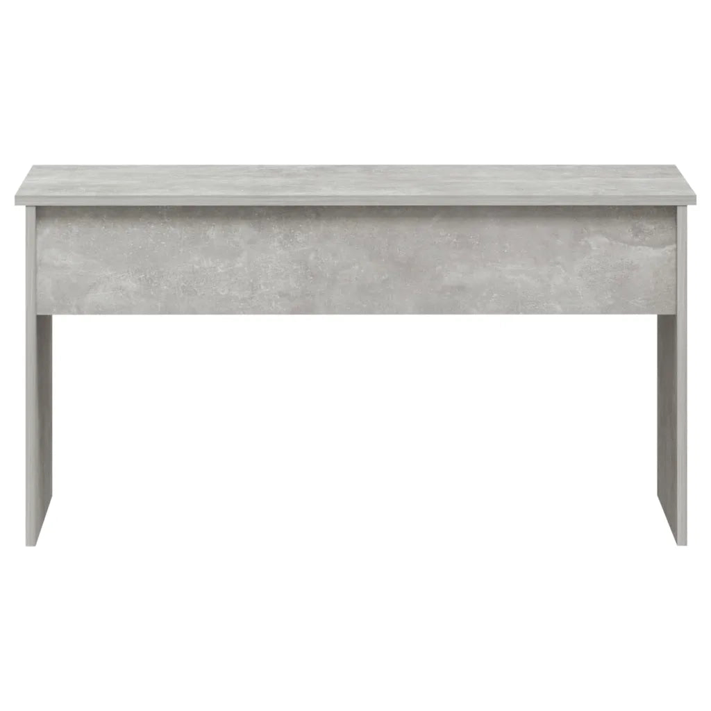 Tavolino Grigio Cemento 102x50,5x52,5 cm in Legno Multistrato 809633