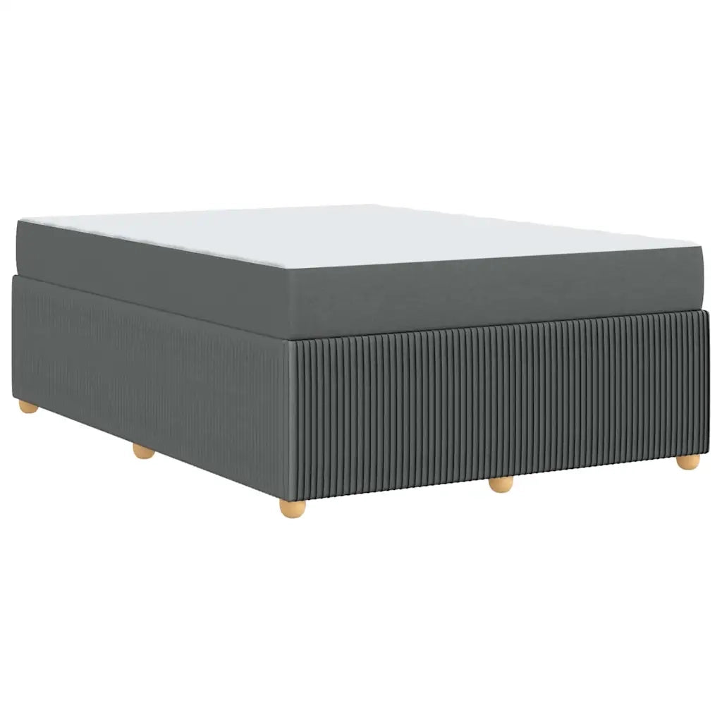 Struttura del letto Grigio scuro 140 x 200 cm Tessuto 3398393