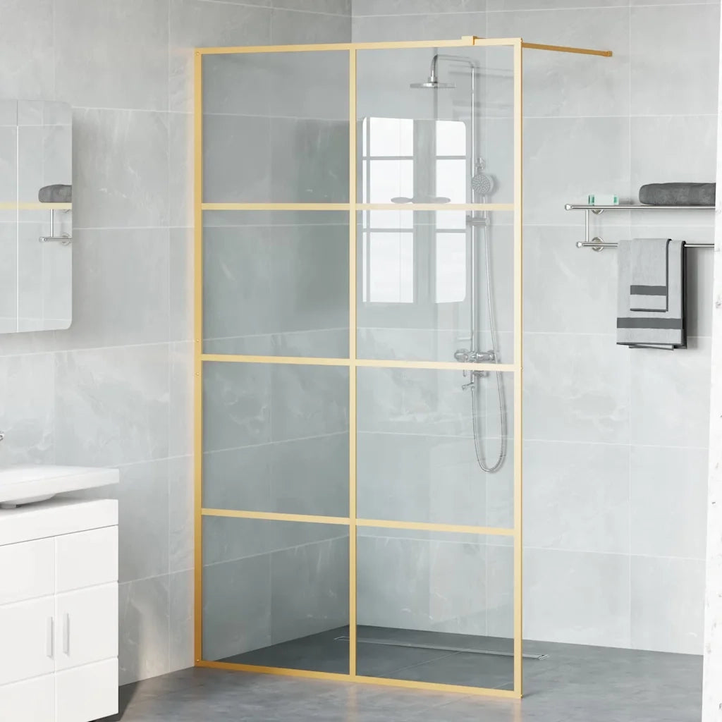 Parete Doccia Walk-in Oro 115 x 195 cm vetro temperato 42022060