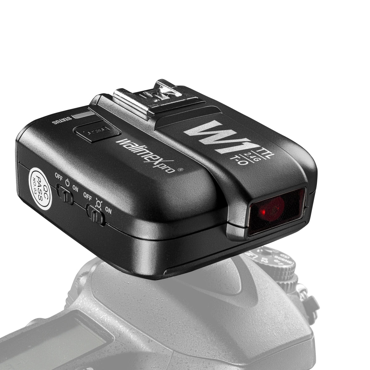 radio trigger TTL T-O per flash con sistema di ricezione W1, 3 f-stop