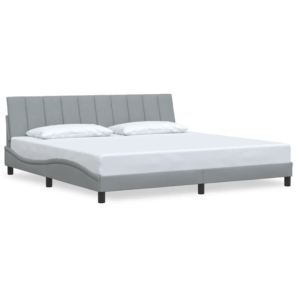 Giroletto senza Materasso Hanko Grigio Chiaro 200x200 cm Tessuto