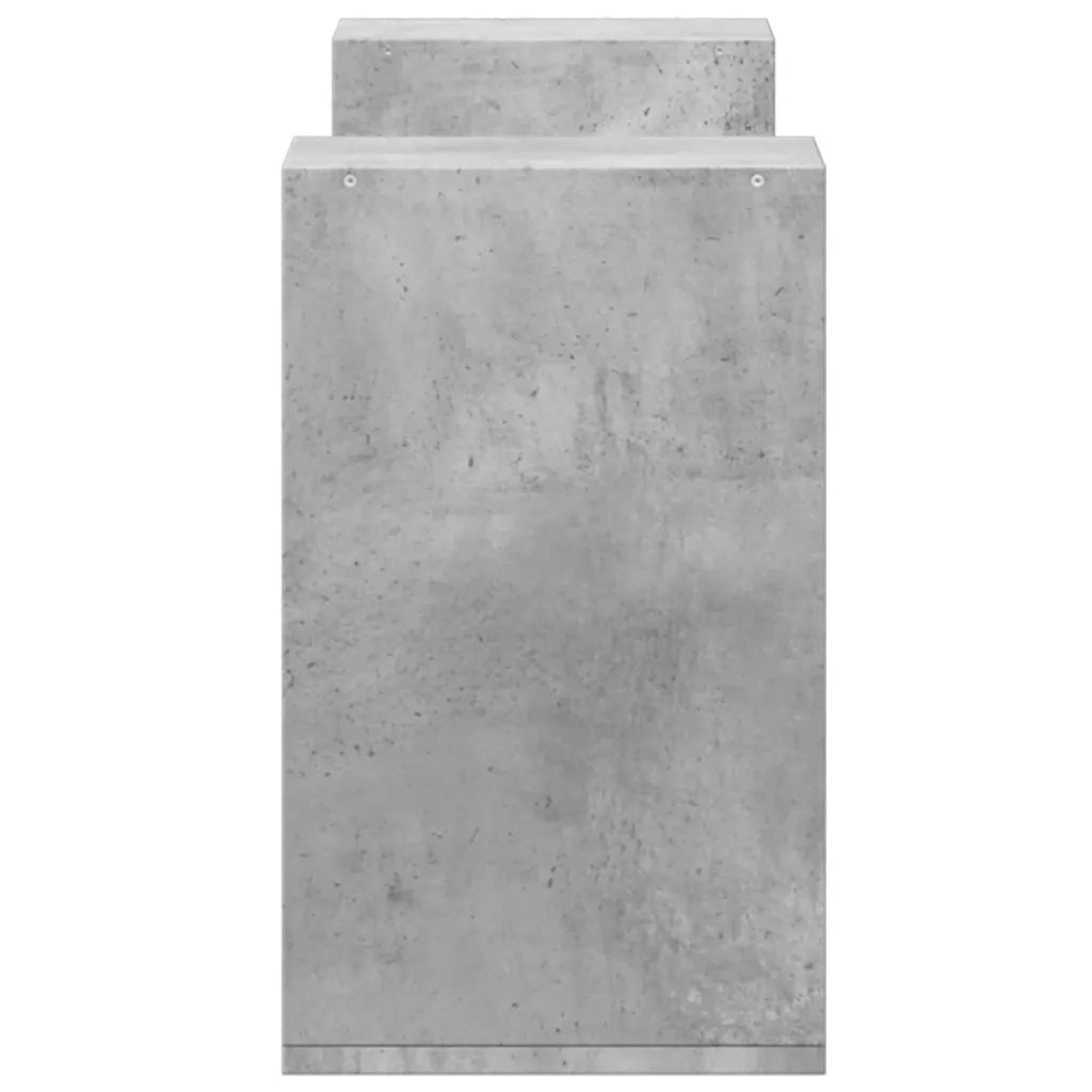 Mobili TV Muro 2pz | Armadietto TV | Mobile Porta TV Grigio Cemento 75x30x50 cm Legno Multistrato