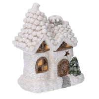 Casetta resina led bianco cm 17x11,5xh22