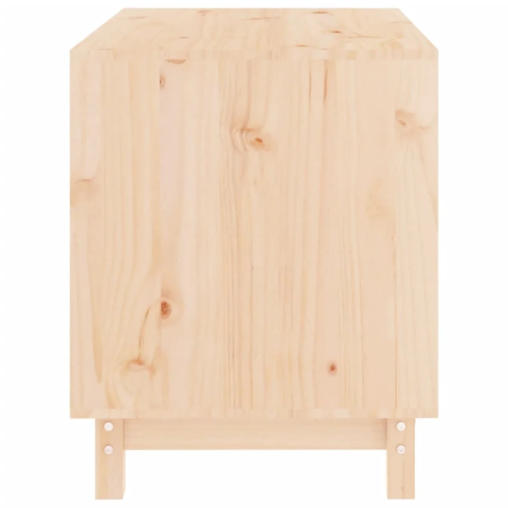 Cuccia per cani 70 x 50 x 62 cm in legno massello di pino marrone 02_0043453