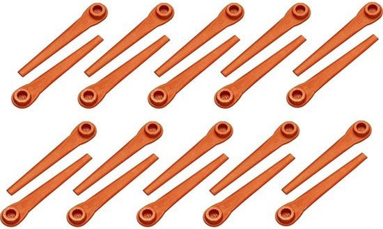 70 pezzi lama a 6 facce in plastica per taglierini per erba motore accessori - Adatto per taglierini per erba