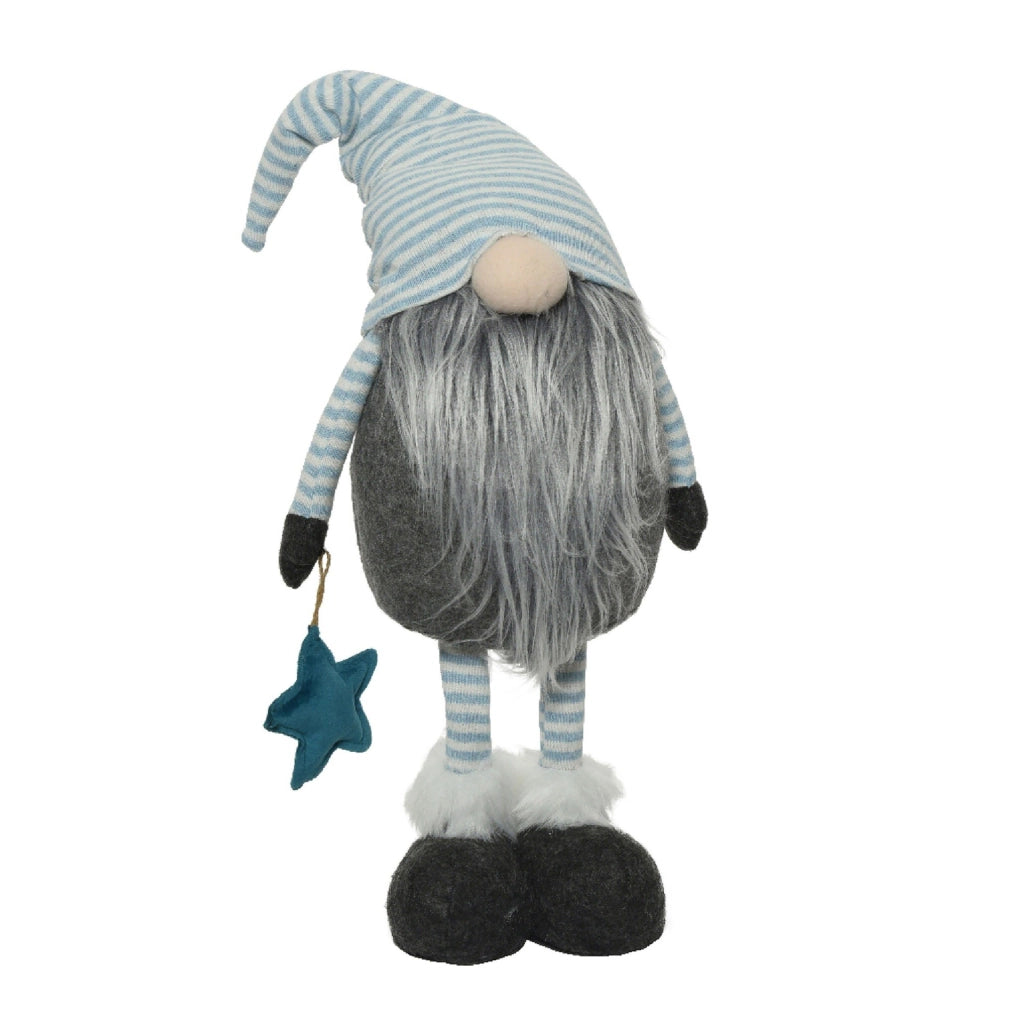 Gnomo H70 Blu - Statuetta Decorativa in Ceramica 70cm x 70cm x 70cm