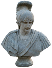 Biscottini Busto raffigurante un soldato in pietra romano larghezza profondità Offerta