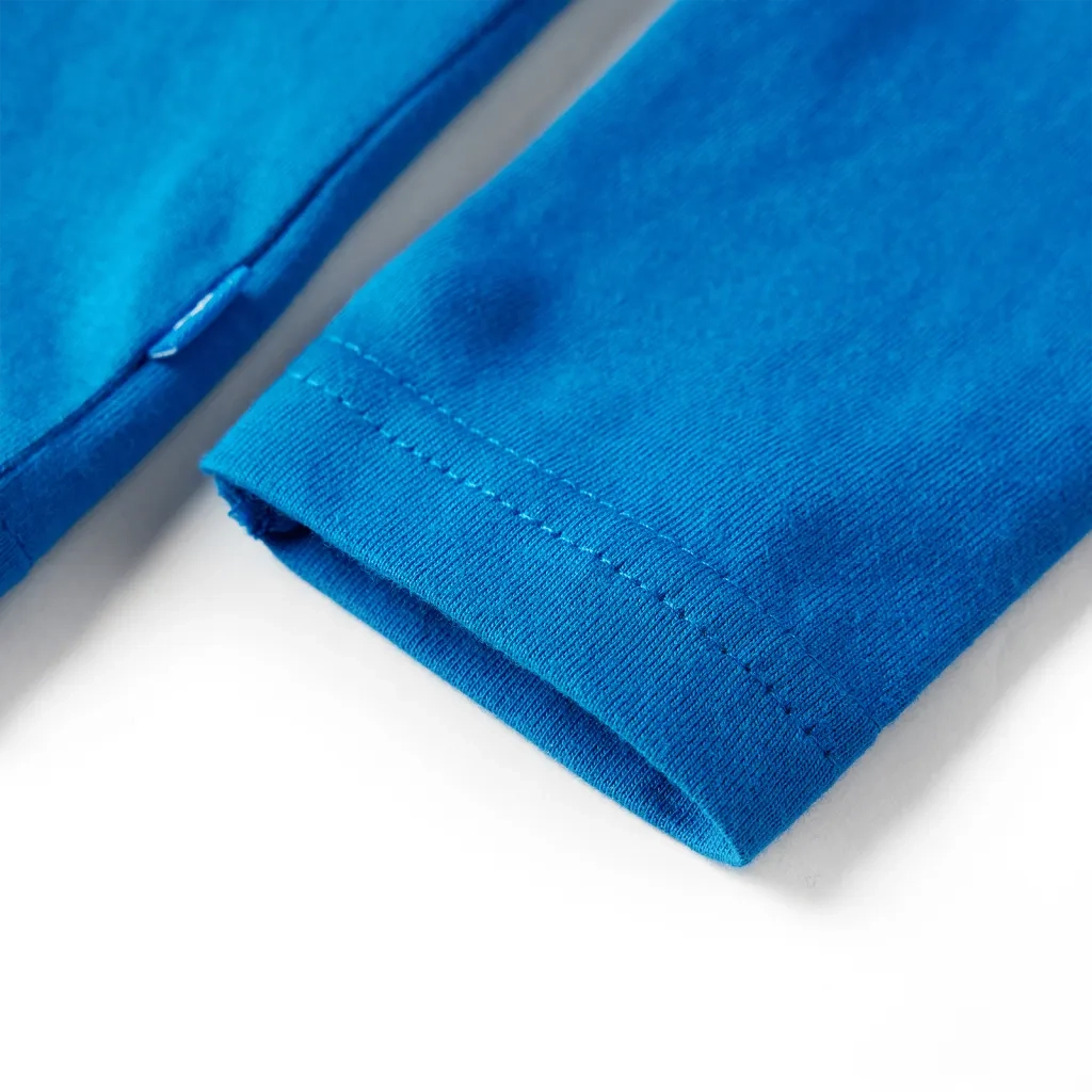 Maglietta da Bambino Maniche Lunghe Blu Cobalto 104 13300