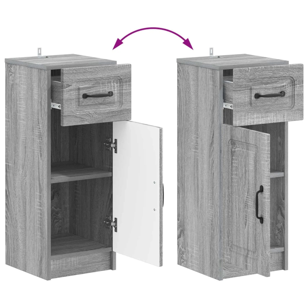Mobiletto da Bagno UTRECHT Sonoma grigio 30 x 31 x 77 cm 897711