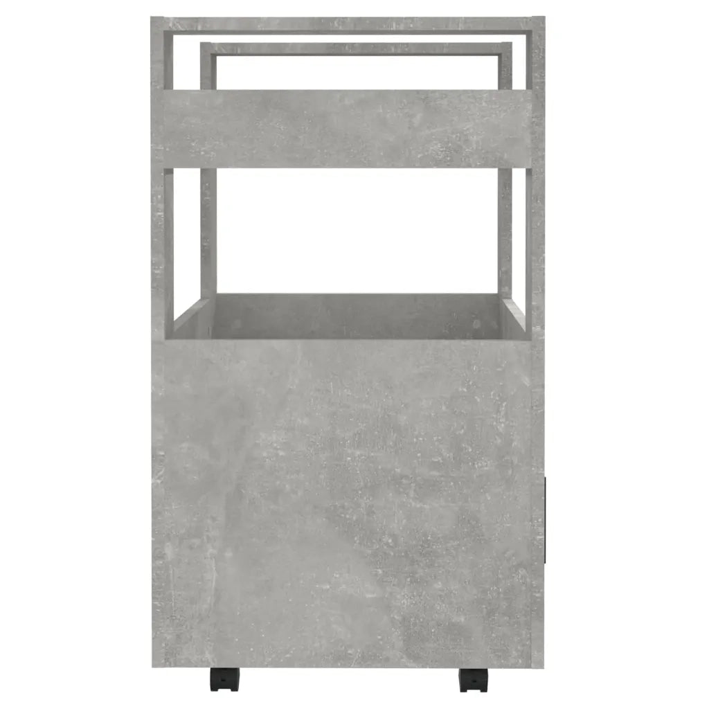 Carrello da Cucina Grigio cemento 60x45x80 cm Legno Multistrato 816828