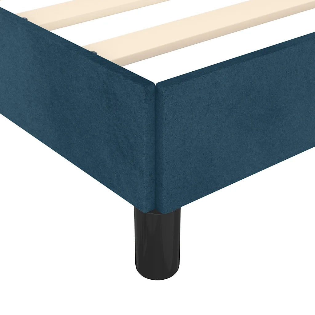 Giroletto senza Materasso Blu Scuro 90x190 cm in Velluto 3125853