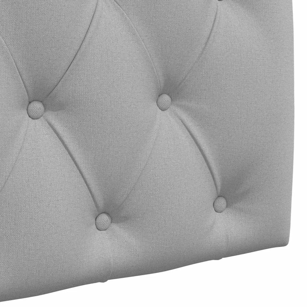 Testiera sospesa Con luce LED Grigio Nuvola Tessuto
