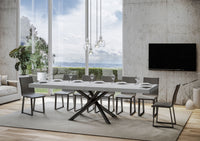 Tavolo Allungabile 160/264x90x77 cm Famas Premium Bianco Frassino