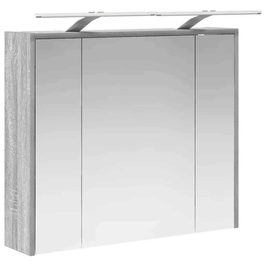 Mobiletto per specchio da bagno Grigio Sonoma 889180