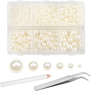 Set di Filo di Plastica 5000 pezzi - Filo di Plastica a forma di mezza luna - Filo di Plastica - 2 mm/3 mm/4 mm/5 mm/6 mm/8 mm - Per decorazioni/Scrapbooking - Lavorazione artigianale DIY